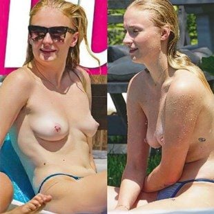 april rall add Sophie Turner Topless photo