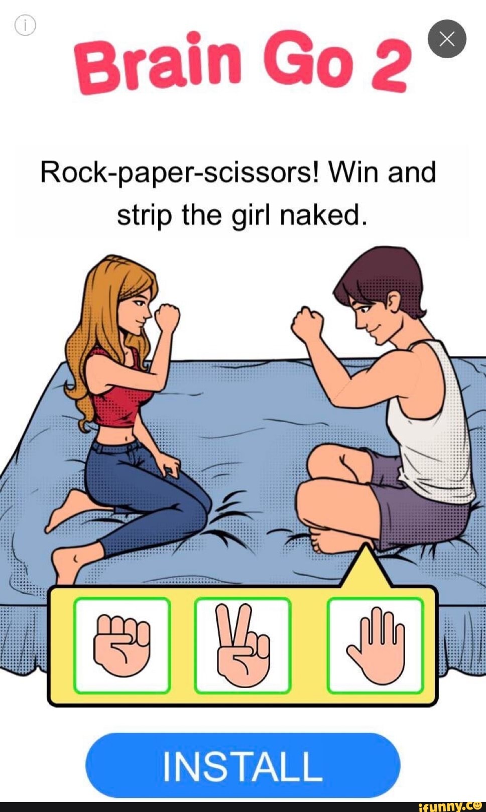 dante ds add Naked Rock Paper Scissors Game photo