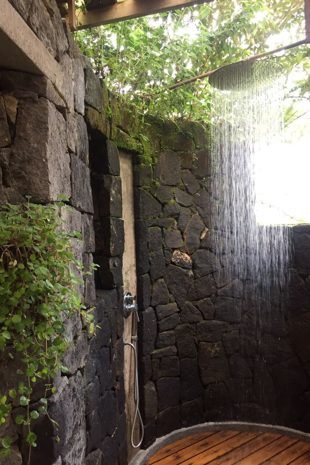 celine qu add Nude Outdoor Showering photo