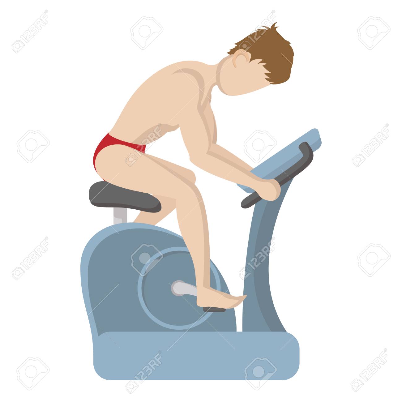 blia xiong add Naked On Exercise Bike photo