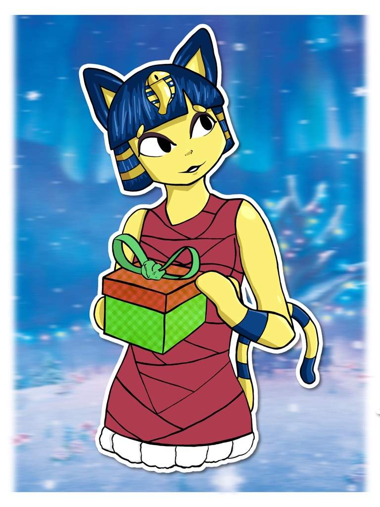 chin foo add Ankha Christmas photo