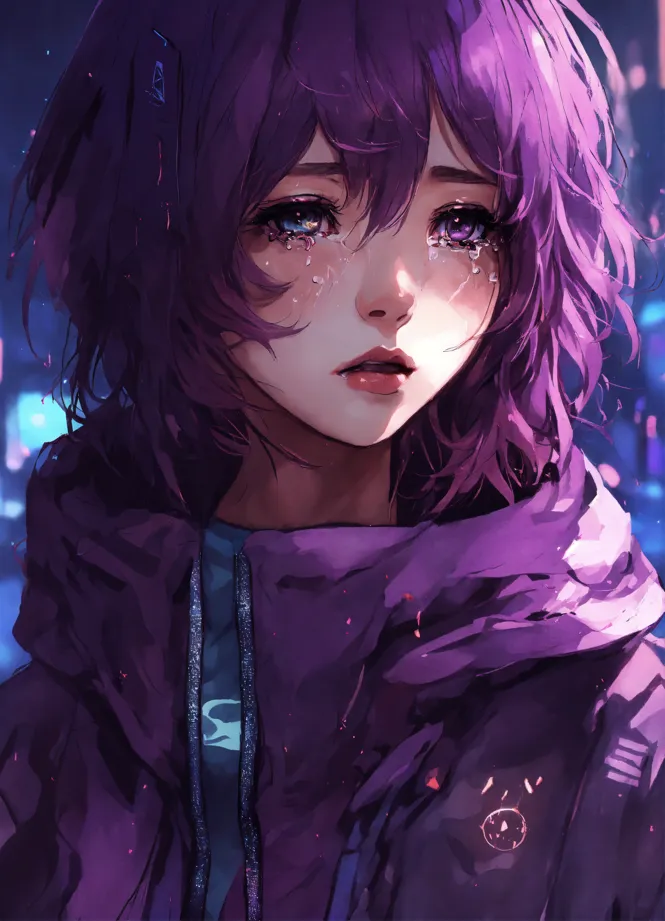 anthony hartman add Purple Hair Emo photo