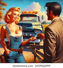 dodge add Wife Flashing Truck Drivers photo