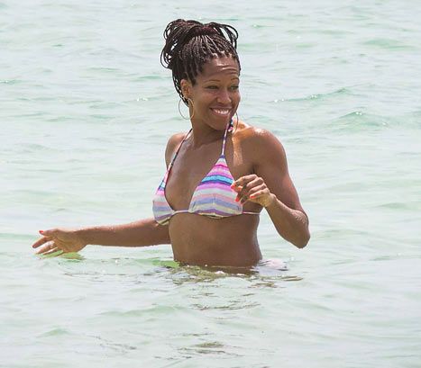 bill langan add Regina King In Bikini photo