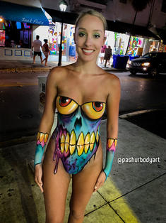 adie widie add Nude Female Bodypaint photo