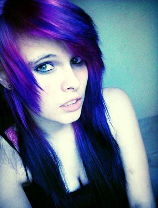 desirae l pyle add Purple Hair Emo photo