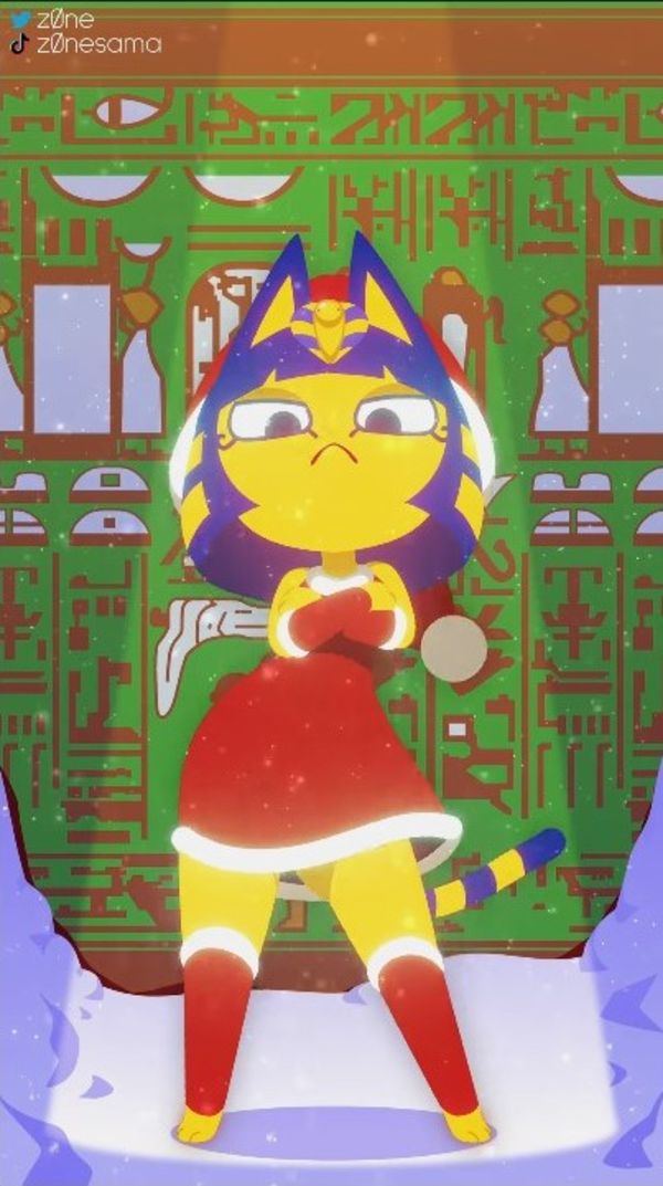 baku add Ankha Christmas photo