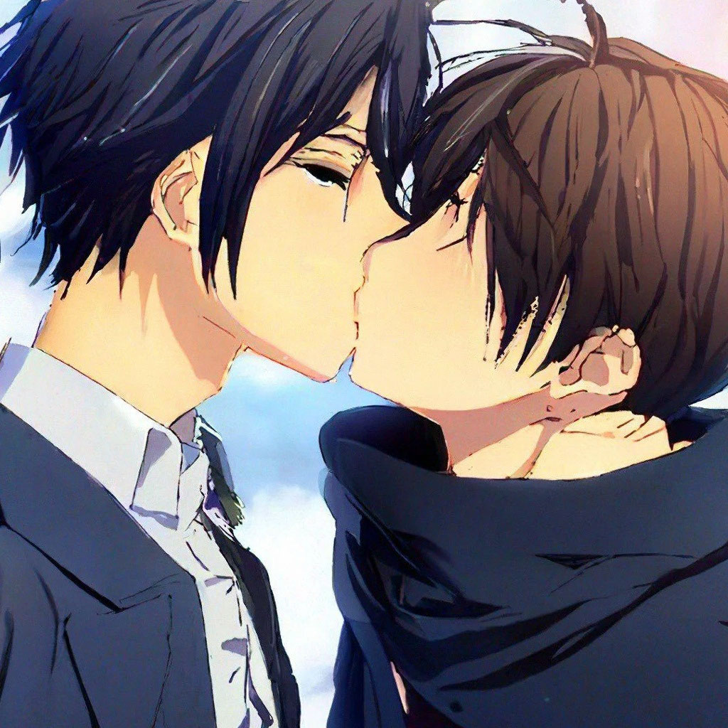 bunso david add Anime Guys Kissing photo