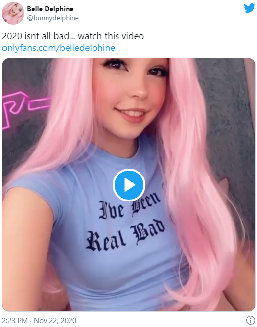 david casse add Belle Delphine Lwaks photo