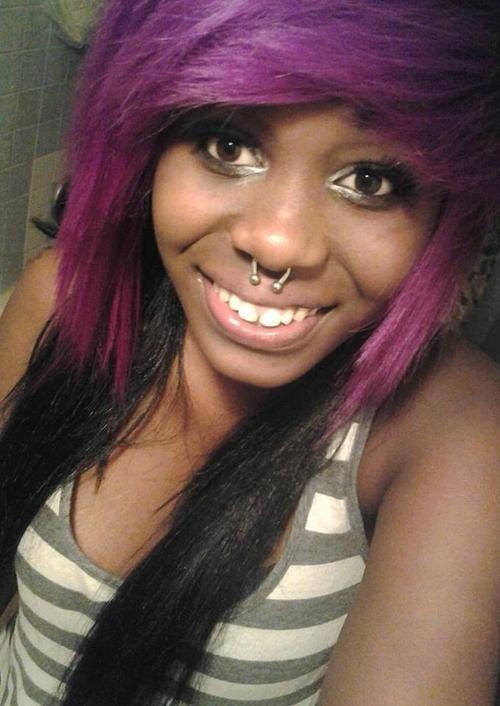 claudia caine add Purple Hair Emo photo