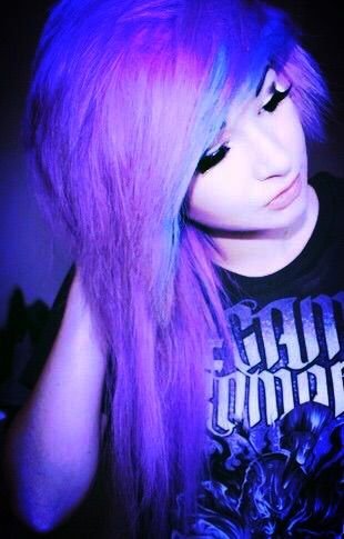 akhil gangan add Purple Hair Emo photo