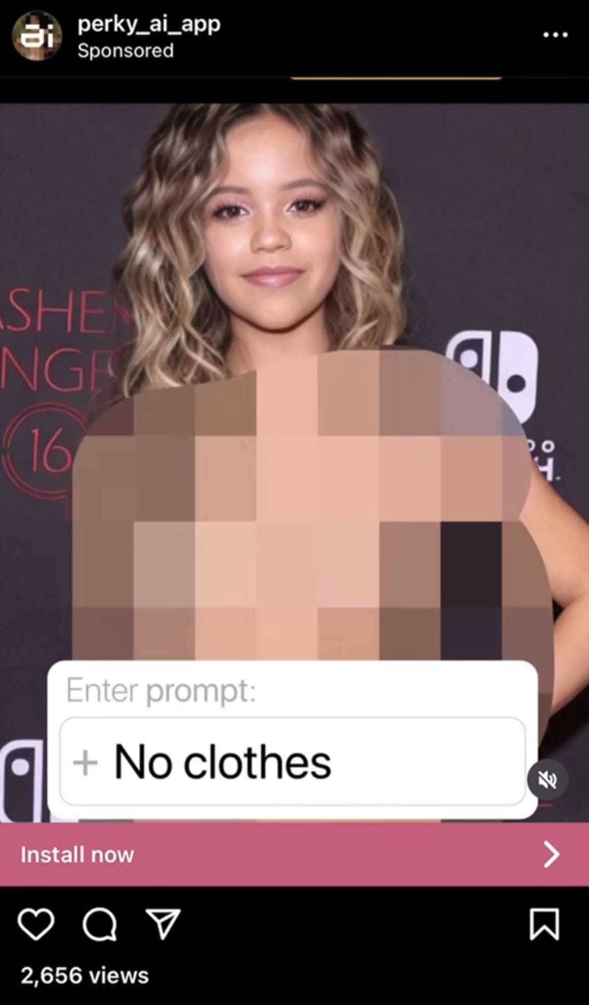 carlo castoro add Jenna Ortega Deep Fake Porn photo