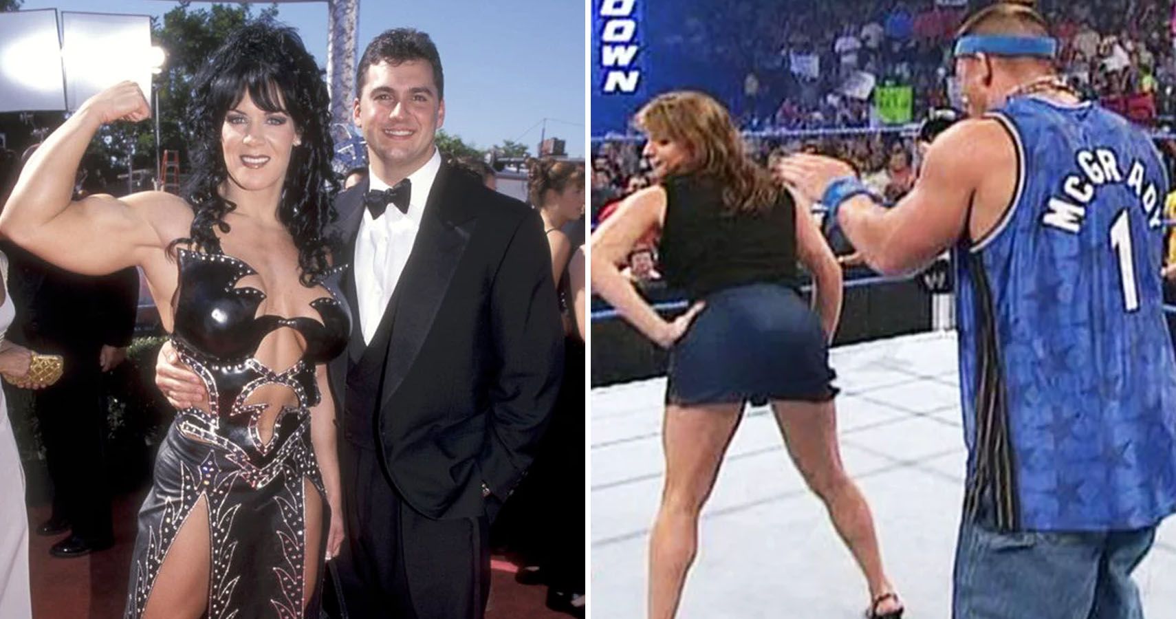 bryce downing add Stephanie Mcmahon Butt photo