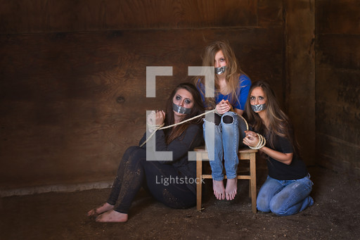 andre girard add Tied Up Teenager photo