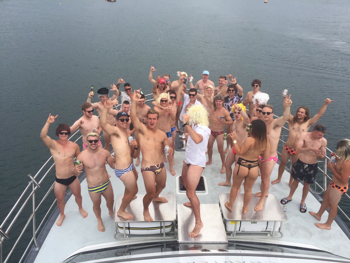 allan macfarlane add Topless Boat Party photo