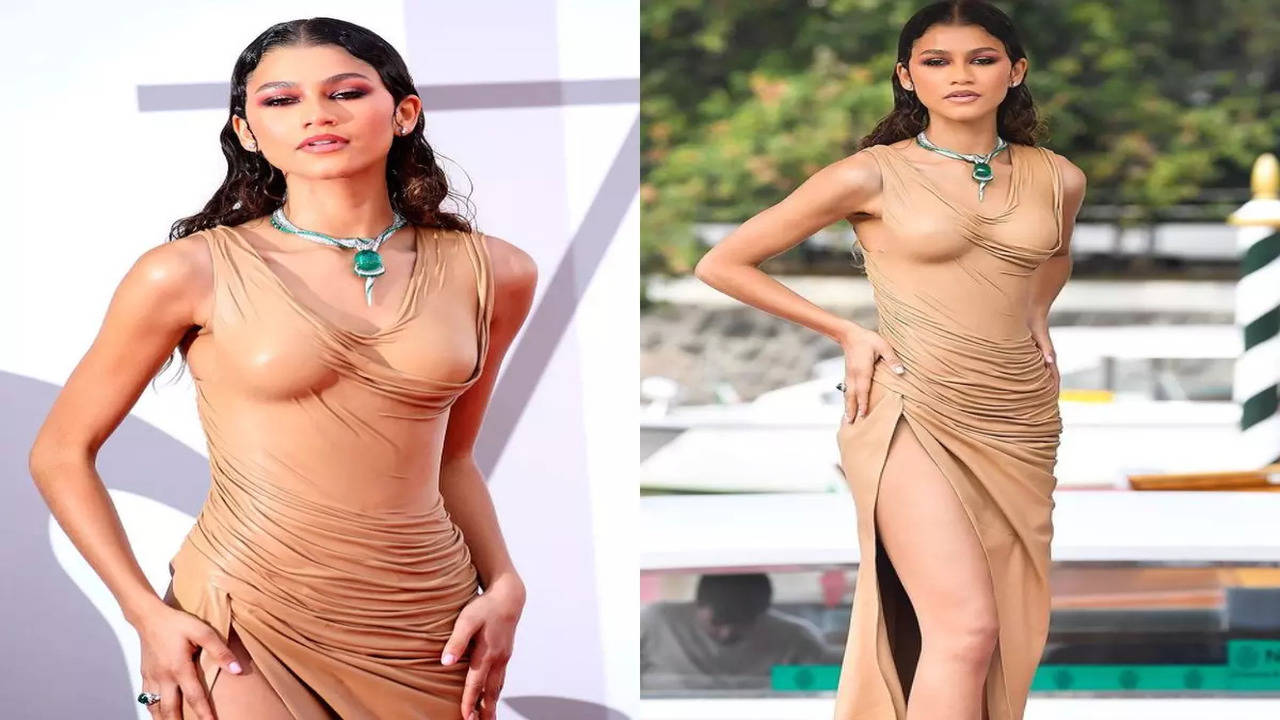 derek chg add Zendaya Nipple Slip photo